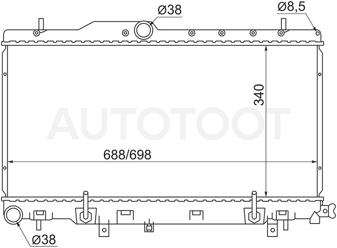 Радиатор Subaru Impreza 00-07 / Legacy 98-03 / Outback 98-03 / Legacy B4 98-03