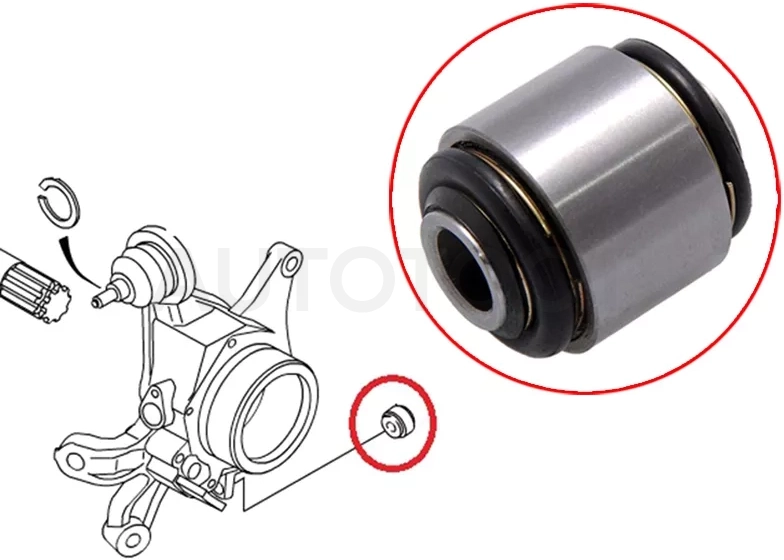 Сайлентблок цапфы Mercedes-Benz C-Class 93-21 / E-Class 84-17 - Артикул ST4592109001U - Производитель Sat - Фото, Отзывы, Цены