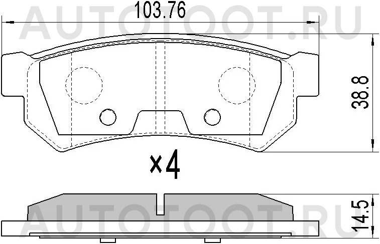 Колодки тормозные (Сзади) Chevrolet Lacetti 04-13 / Daewoo Nubira 02-05 - Артикул ST96800089 - Производитель Sat - Фото, Отзывы, Цены
