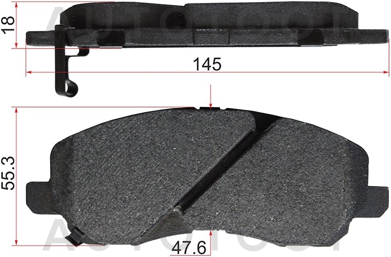 Колодки тормозные передние -ST4605A261 Sat для MITSUBISHI OUTLANDER, MITSUBISHI GALANT, MITSUBISHI LANCER, MITSUBISHI AIRTREK, MITSUBISHI ASX, MITSUBISHI ECLIPSE