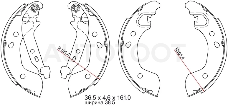 Колодки тормозные барабанные Nissan Almera 12-19 / Note 05-20 - Артикул ST280015 - Производитель Sat - Фото, Отзывы, Цены