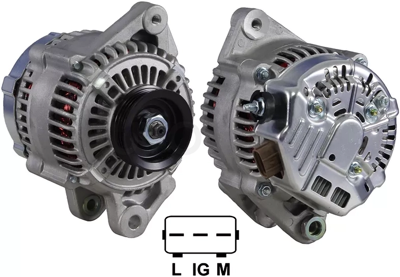Генератор TOYOTA COROLLA/PROBOX/SUCCEED/PLATZ/VITZ/FUN CARGO 1.3/1.5 00-06 1/2NZ 12V 80A