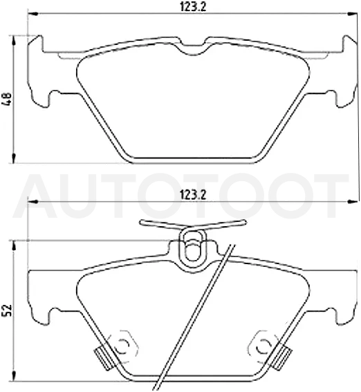 Колодки тормозные (Сзади) Subaru Forester 18-21 / Impreza 16-22 / Legacy 17-22 / Levorg 14-20