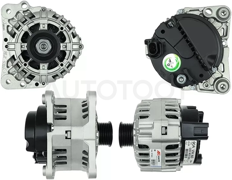 Генератор SKODA FABIA 1.2/2.0 99-07/RAPID 1.2/1.4 12-19/VW POLO 1.2 01- 12V 90A(аналог VALEO)