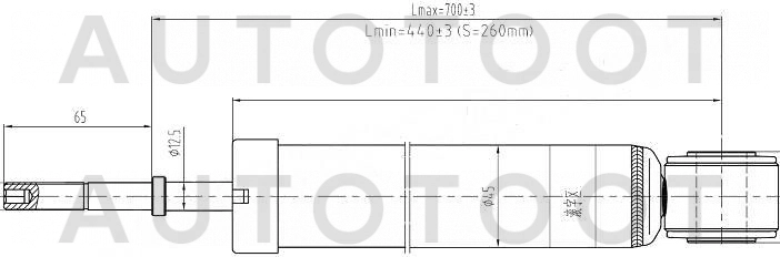 Амортизатор задний левый=правый -  для TOYOTA IPSUM