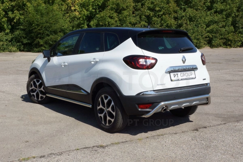 RENAULT Kaptur 2016-   Защита порогов прямая Ø63мм (НПС) - Артикул RKA220301 - Производитель PT Group - Фото, Отзывы, Цены