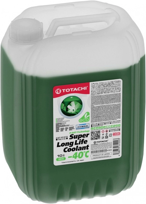 Антифриз TOTACHI 10 л GREEN - 40 SUPER LLC