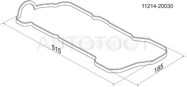 Прокладка клапанной крышки TOYOTA 1MZFE 00-08 - Артикул 1121420030 - Производитель Toyota - Фото, Отзывы, Цены