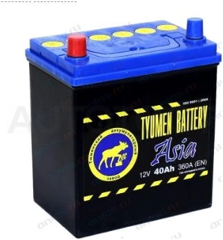 Аккумулятор TYUMEN BATTERY 40Ah 370A прямая полярность (+-)