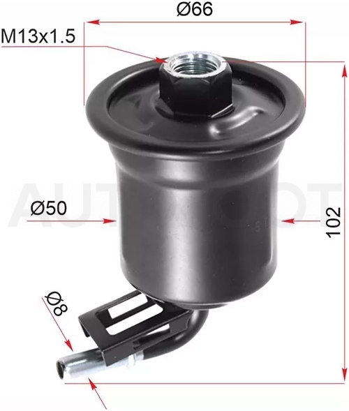 Фильтр топливный TOYOTA CAMRY GRACIA 2MZ SXV2# 98-01 /MARK II QUALIS ##V2# 97-01/WINDOM MCV20 96-01/