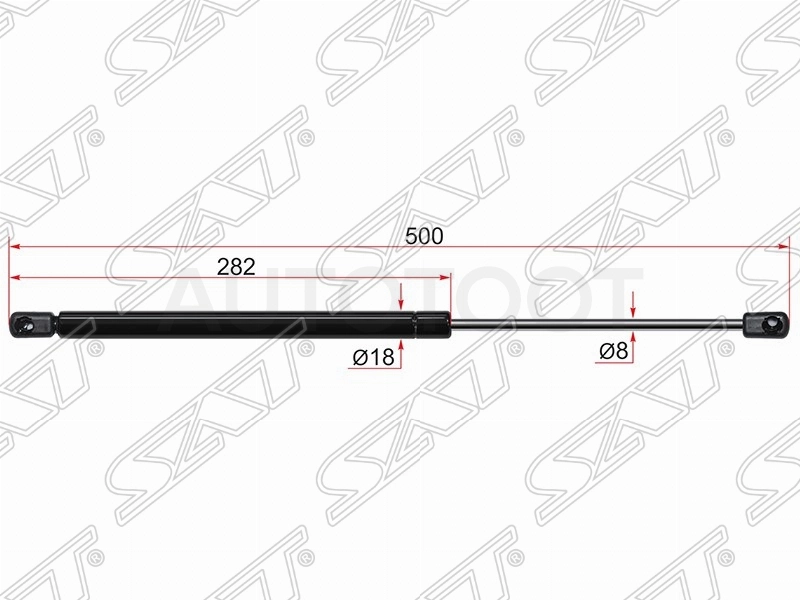 Амортизатор крышки багажника левый=правый -ST817802P000 Sat для KIA SORENTO