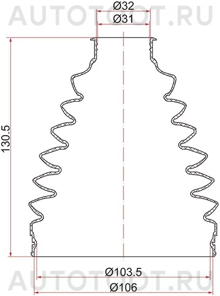 Пыльник шруса наружный -JCA27000150 Sat для TOYOTA LAND CRUISER PRADO