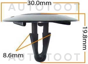 Клипса 90467-09006 -KJ370 Masuma для TOYOTA PRIUS, TOYOTA CORONA PREMIO, TOYOTA CALDINA, TOYOTA AVALON