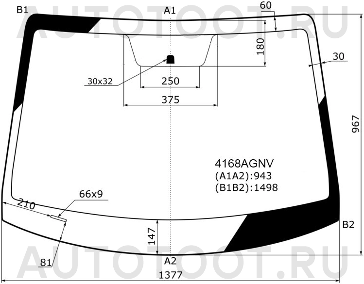 Лобовое стекло -4166AGNV FUYAO для HYUNDAI SOLARIS