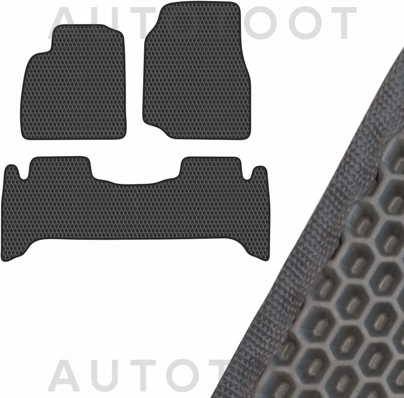 Коврик салона 3 штуки EVA Серый левый руль -  для TOYOTA LAND CRUISER