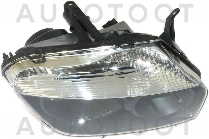 Фара правая (под корректор, внутри черная) -  для RENAULT DUSTER