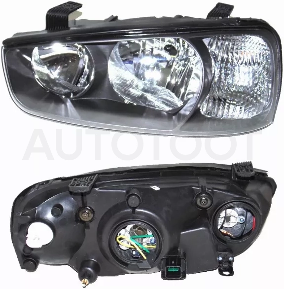 Фара Hyundai Elantra 00-09 (Слева/ Чёрная) - Артикул ST2211126BLLDE2 - Производитель Sat - Фото, Отзывы, Цены