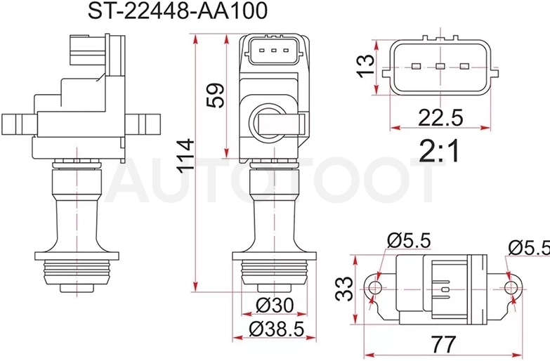 Катушка зажигания NISSAN C35/R34/Y34 RB20DE/RB25DE# 97 - Артикул ST22448AA100 - Производитель Sat - Фото, Отзывы, Цены