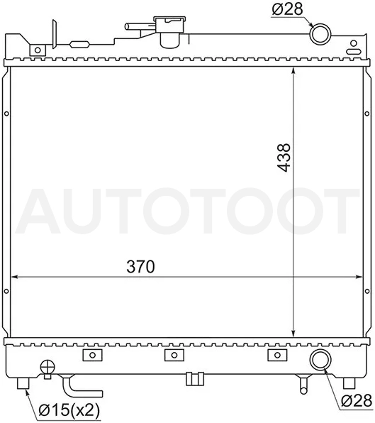 Радиатор Suzuki Jimny 98-19 / Jimny Sierra 02-18 - Артикул SK0005 - Производитель Sat - Фото, Отзывы, Цены