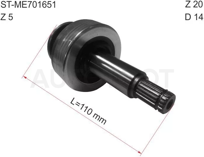 Бендикс Mitsubishi Delica 94-07 / Fuso Canter FE5 93-02 / Space Gear 94-07