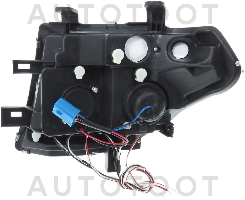 Фара левая+правая (комплект, тюнинг, линзованная, внутри черная) -  для NISSAN PATHFINDER, NISSAN NAVARA