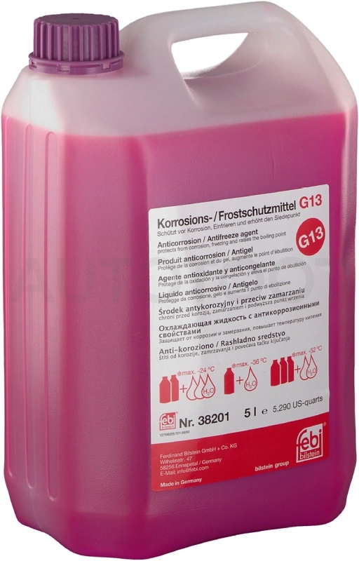 Антифриз концентрат G13 фиолетовый 5л FEBI