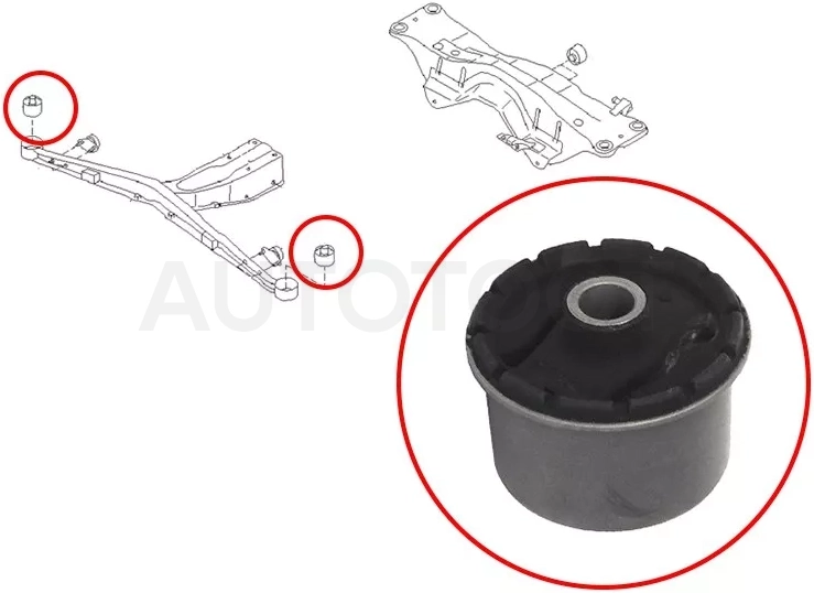 Сайлентблок опоры двигателя Subaru Forester 97-08 / Impreza 92-07 - Артикул ST41322AC060 - Производитель Sat - Фото, Отзывы, Цены