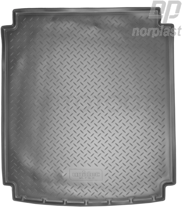 Коврик в багажник NORPLAST, черный, полиуретан