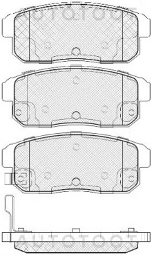 Колодки тормозные задние -STAY060NS021 Sat для NISSAN CEFIRO, NISSAN MAXIMA, NISSAN PRIMERA, NISSAN SUNNY