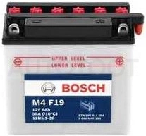 Аккумулятор BOSCH 6Ah 55A обратная полярность(-+)