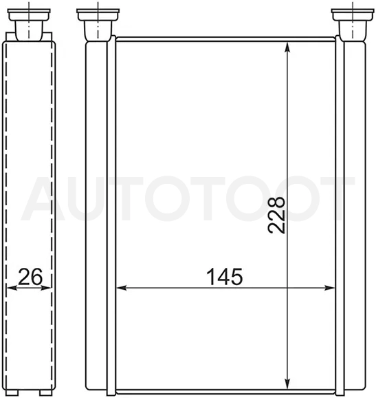 Радиатор отопителя салона Toyota Camry (XV30) 01-06 / Ipsum 01-09 - Артикул STTY383950 - Производитель Sat - Фото, Отзывы, Цены