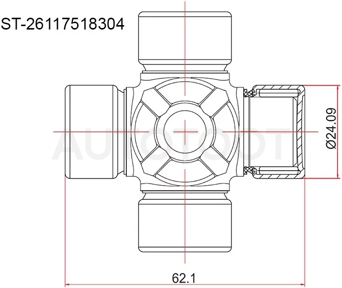 Крестовина BMW E30/E34/E83VOLVO XC90/MERCEDES C203/E211/E210/S220/NISSAN X-TRAIL T31