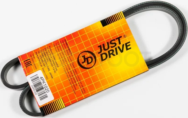 Ремень поликлиновый JD - Артикул 4PK1020 - Производитель Just Drive - Фото, Отзывы, Цены