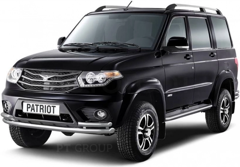UAZ Patriot 2014- Защита порогов с алюм. площадкой Ø51мм (НПС) - Артикул 05020201 - Производитель PT Group - Фото, Отзывы, Цены