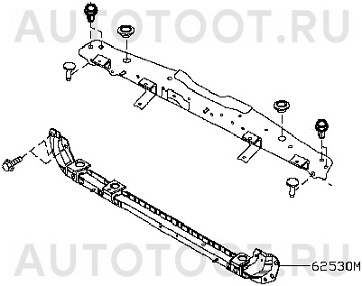 Нижняя часть рамки радиатора -STDT66009D0 Sat для NISSAN QASHQAI