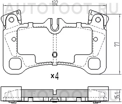 Колодки тормозные (Сзади) Audi Q7 05-15 / Volkswagen Touareg 02-10 - Артикул ST7L0698451C - Производитель Sat - Фото, Отзывы, Цены