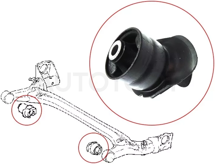 Сайлентблок балки Toyota Allion (T240,T260) 01-21 / Corolla 00-13