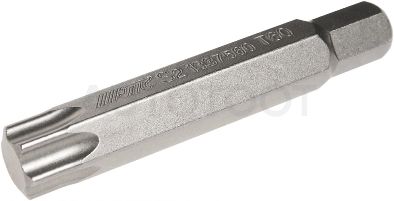 Бита-TORX Т60 х 75 мм, шестигранник 10мм