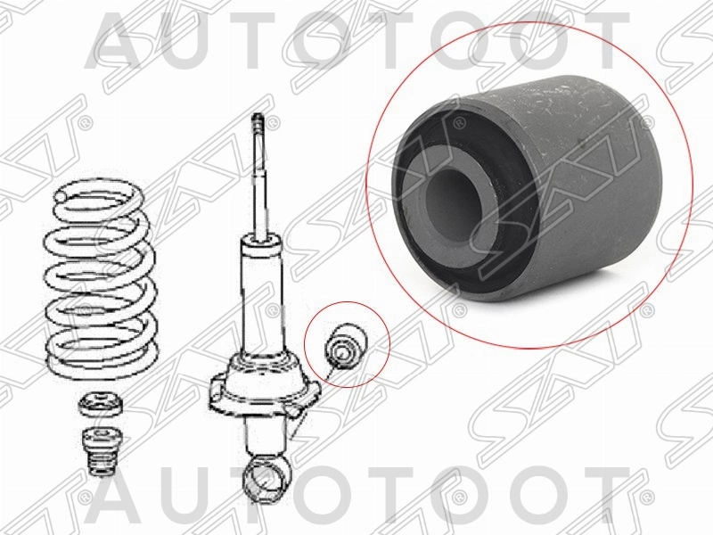 Сайлентблок заднего амортизатора -GRM12902 G-Autoparts для HONDA CR-V