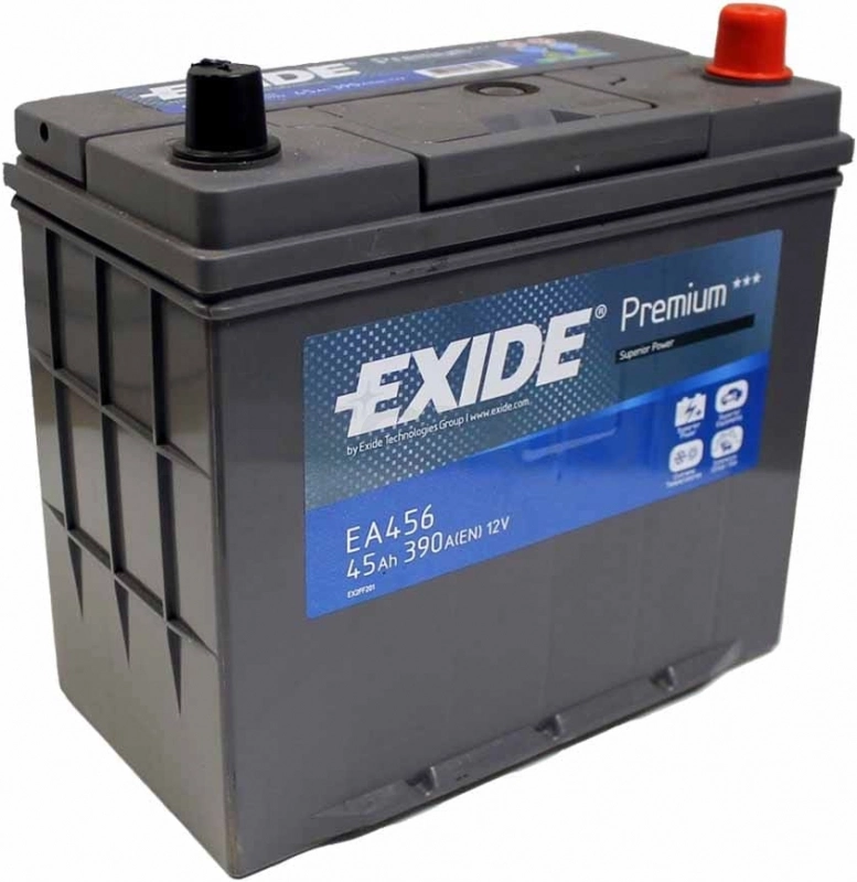 Аккумулятор EXIDE 45Ah 390A обратная полярность(-+)
