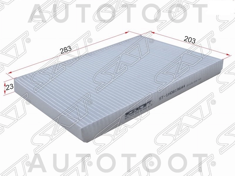Фильтр салонный -ST1H0819644 Sat для VOLKSWAGEN PASSAT, VOLKSWAGEN GOLF, SKODA OCTAVIA, SKODA SUPERB