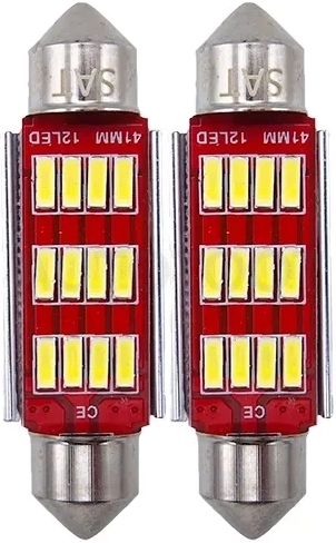 Лампа (C5W/ LED/ Комплект/ 12V C5W 9x41мм Canbus)