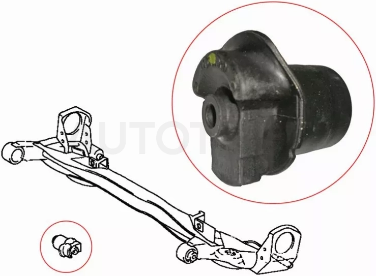 Сайлентблок балки Toyota Ipsum (SXM10) 96-01 / Gaia 98-04 - Артикул ST4872544010 - Производитель Sat - Фото, Отзывы, Цены