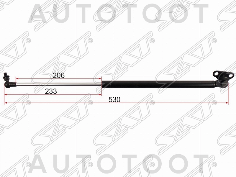 Амортизатор крышки багажника правый -ST6895069056 Sat для TOYOTA LAND CRUISER, LEXUS LX470