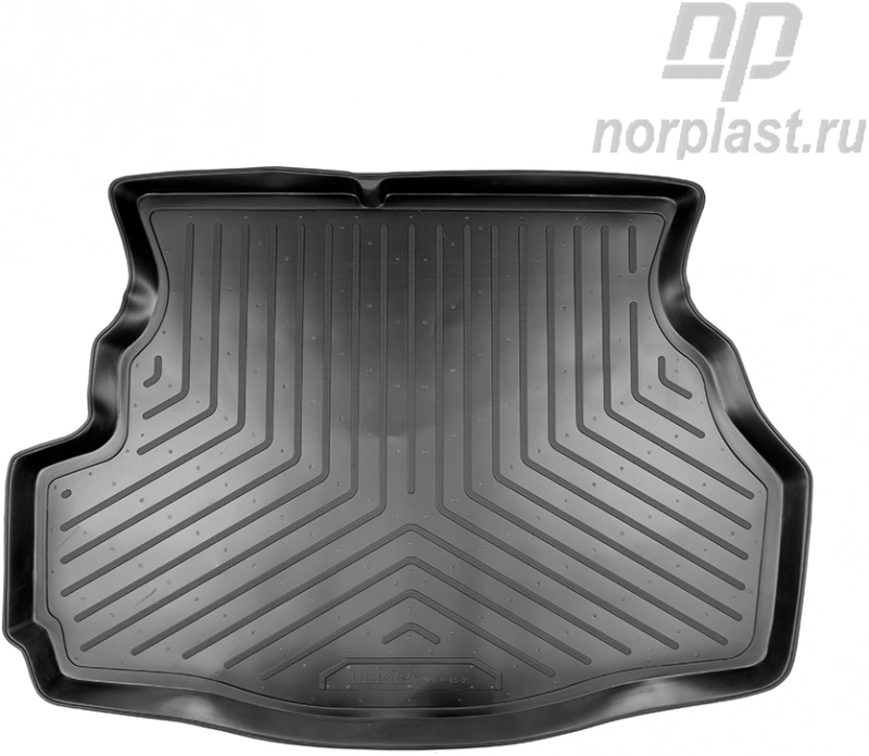 Коврик в багажник NORPLAST, черный, полиуретан, седан