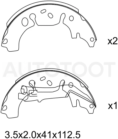 Колодки тормозные барабанные Opel Corsa 06-19 / Adam 12-19
