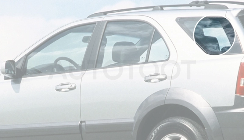 Стекло багажника боковое заднее левое -  для KIA SORENTO