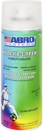 Краска спрей Лак Abro Masters 400мл.