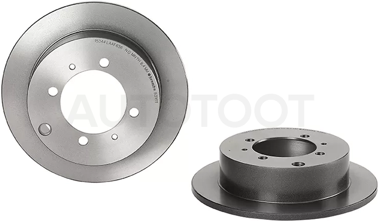 Диск тормозной (Сзади) Mitsubishi Lancer 02-10 / Aspire 98-02 - Артикул 08831611 - Производитель Brembo - Фото, Отзывы, Цены
