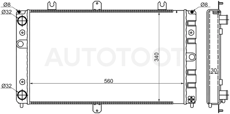 Радиатор LADA Priora 07-18